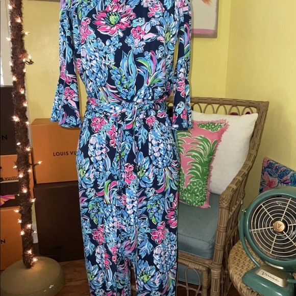 Lilly Pulitzer NWT Calla Jumpsuit Pineapple 🍍 Paradise Size XXS - Picture 5 of 9